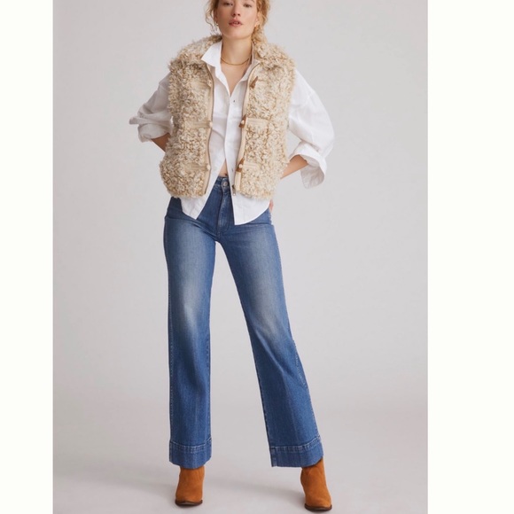 NWT AMO Audrey Wide-Leg Starlight Jeans size 31 - Picture 4 of 14